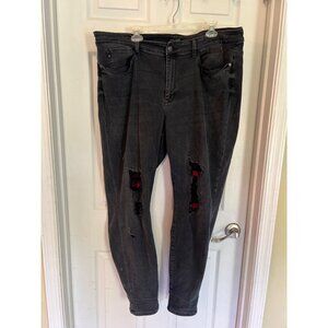 Judy Blue Dark Wash Skinny Fit Distressed Women's Jeans Size 22 Plus Size